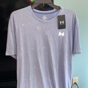 NWT Under Armour Men's Light Blue Short Sleeve Tee size XL